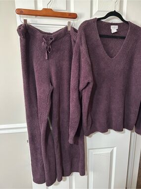 Softies Marshmallow Lounge Set in Deep Plum - Women’s L